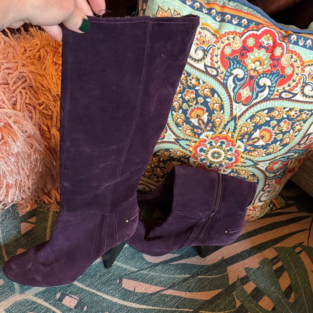 Jessica Simpson Purple Heeled Boots